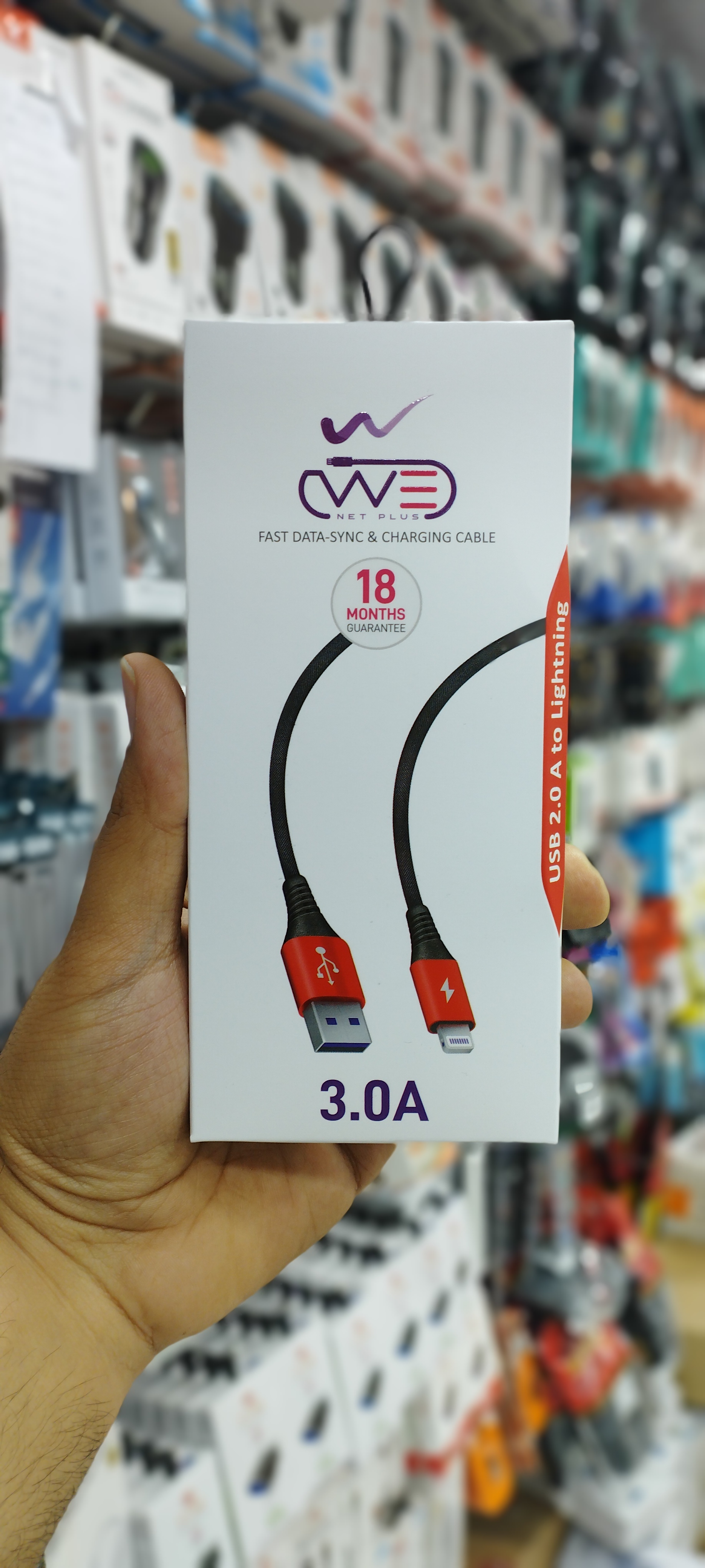 کابل شارژ آیفون لایتنینگ وی نت WE NET