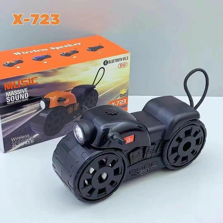 اسپیکر بلوتوثی قابل حمل طرح موتور مدل X-723